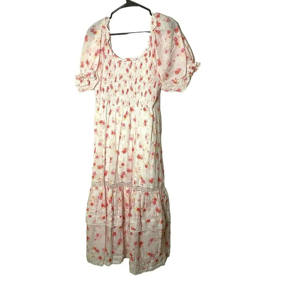 Floral Pink Mini Dress - Picture 4 of 8